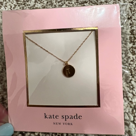 Brand new Kate spade letter “T” necklace